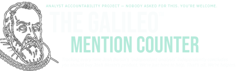 The Galileo Mention Counter